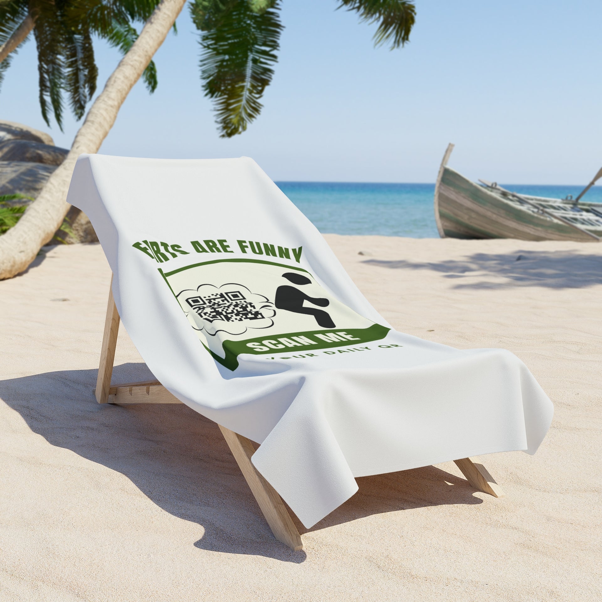 Farts are Funny Beach Towel