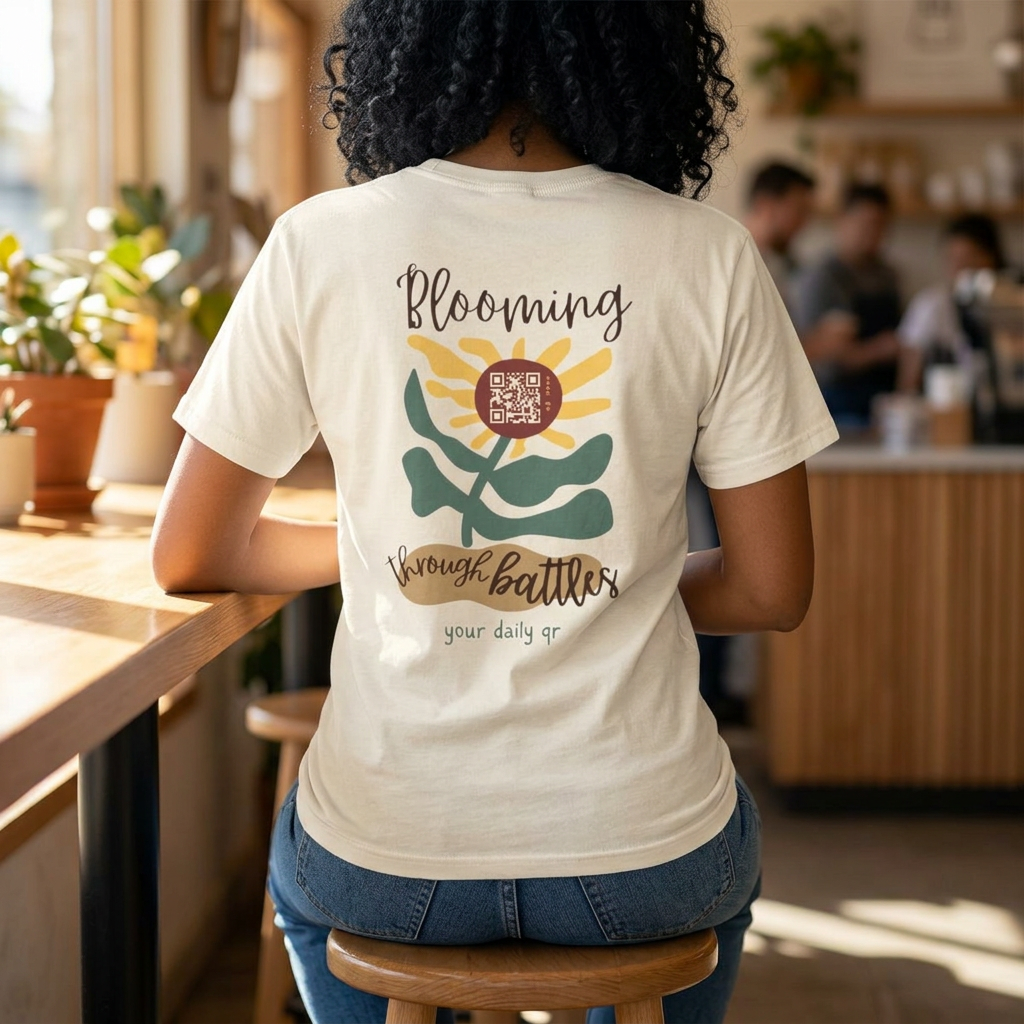 Blooming through battles (secular) T-shirt