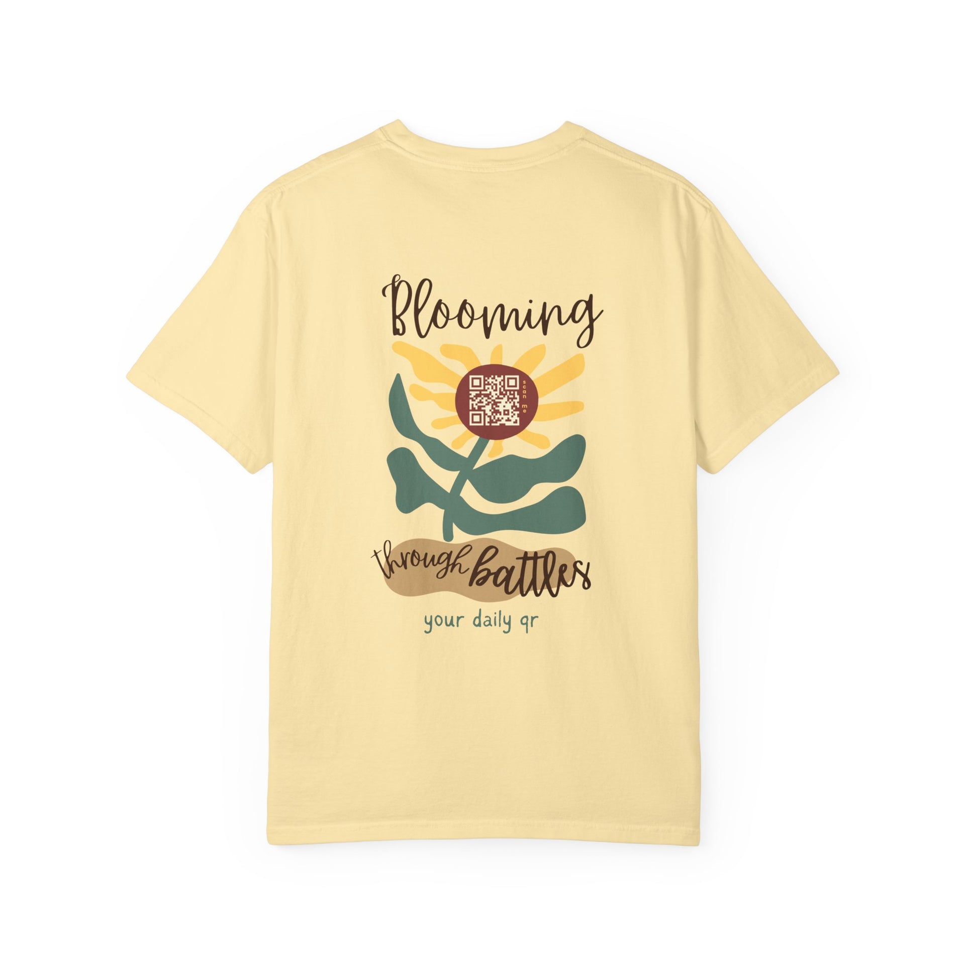 Blooming through battles T-shirt (faith-based)