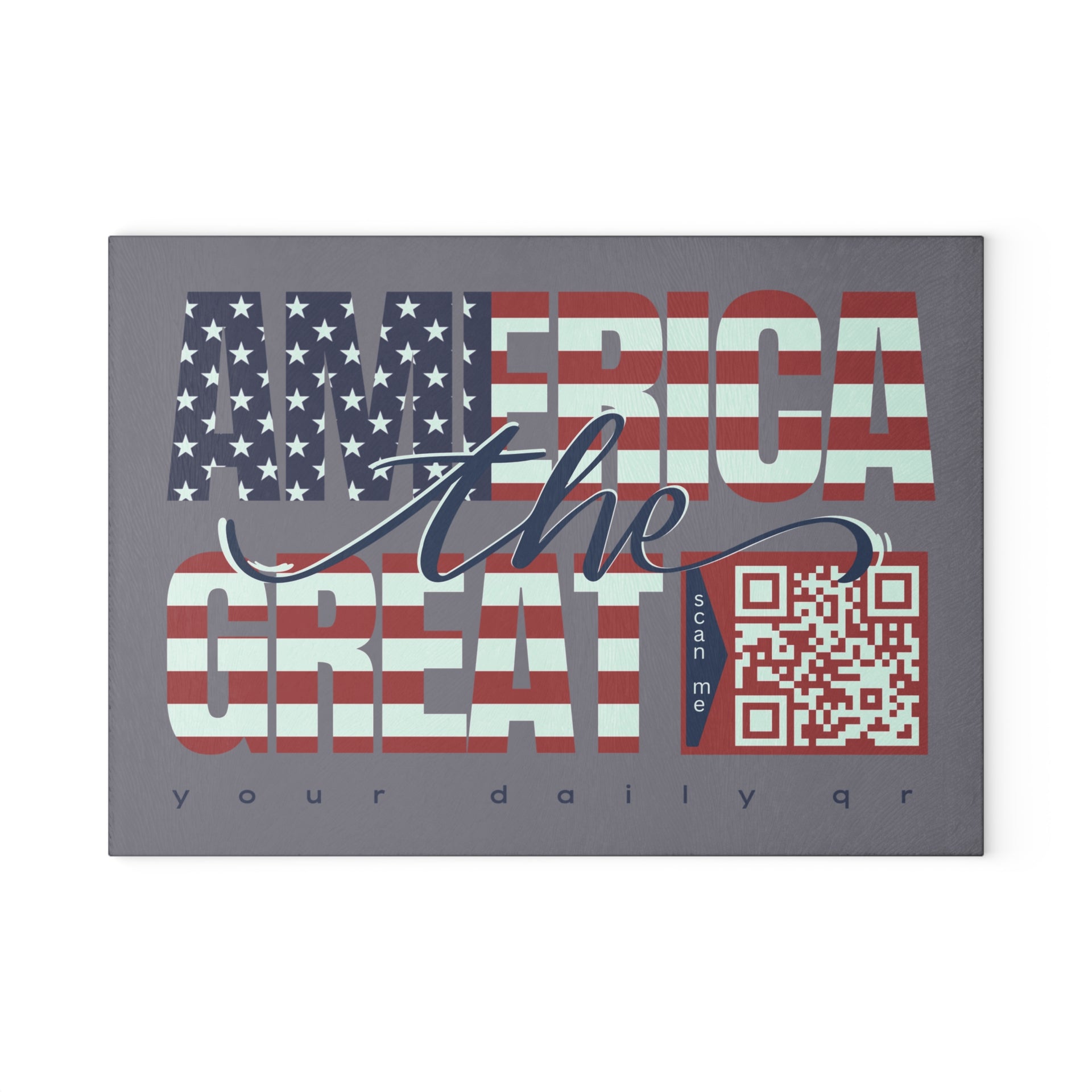 America The Great Glass Cutting Board