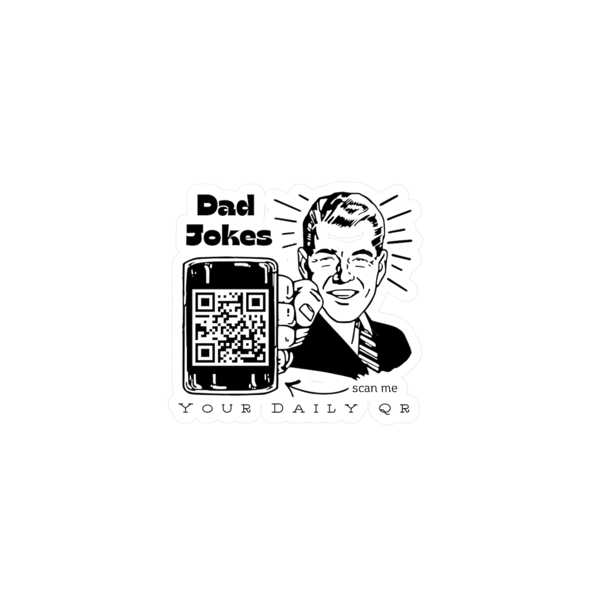 Dad-Jokes vinyl sticker