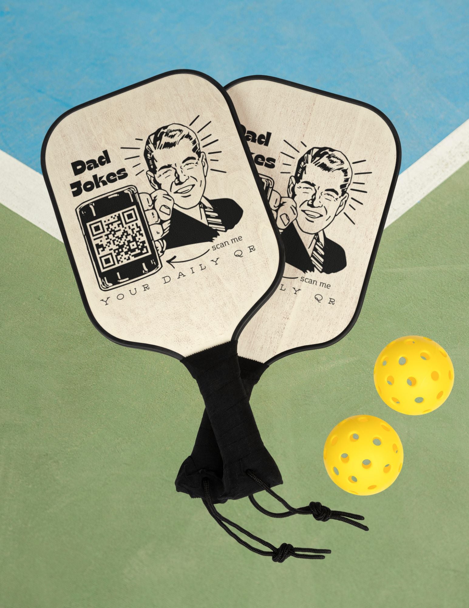 Dad-Jokes Pickleball set